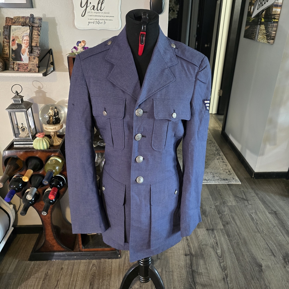 Men's Blue Military Style Jacket